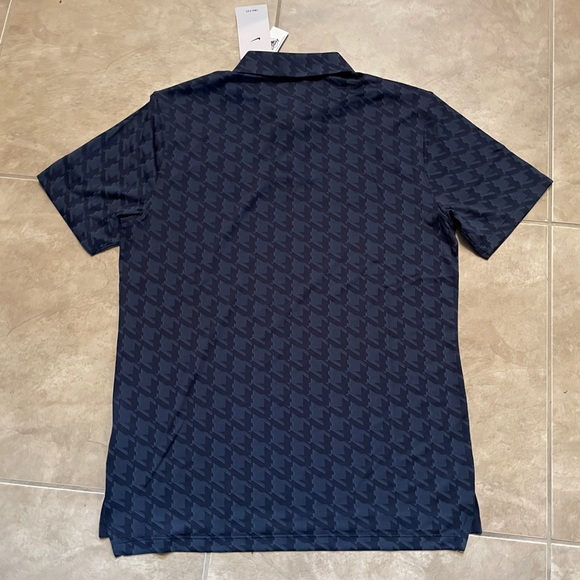 Nike Dri-Fit Disney Park Exclusive Mickey Mouse Houndstooth Navy Polo Shirt NEW - Picture 7 of 7